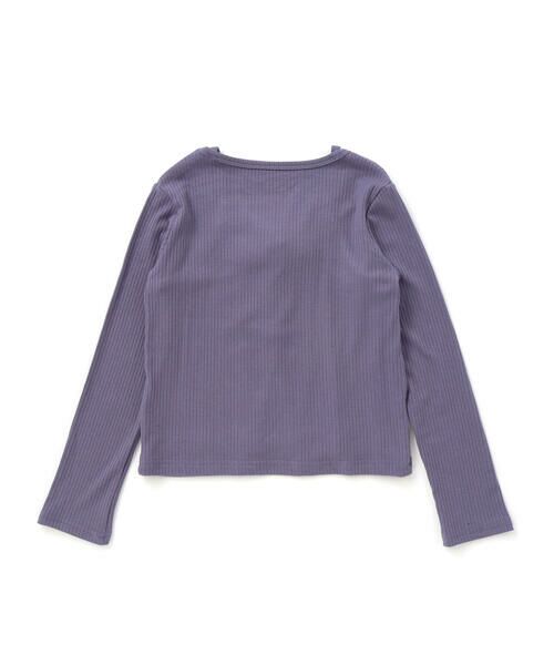 nexchic / ネクシック Tシャツ | テレコキャミソールレイヤード長袖Tシャツ(110~150cm) | 詳細6