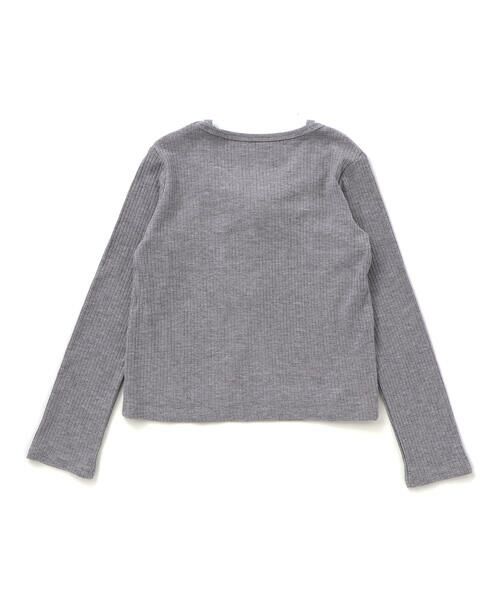 nexchic / ネクシック Tシャツ | テレコキャミソールレイヤード長袖Tシャツ(110~150cm) | 詳細13