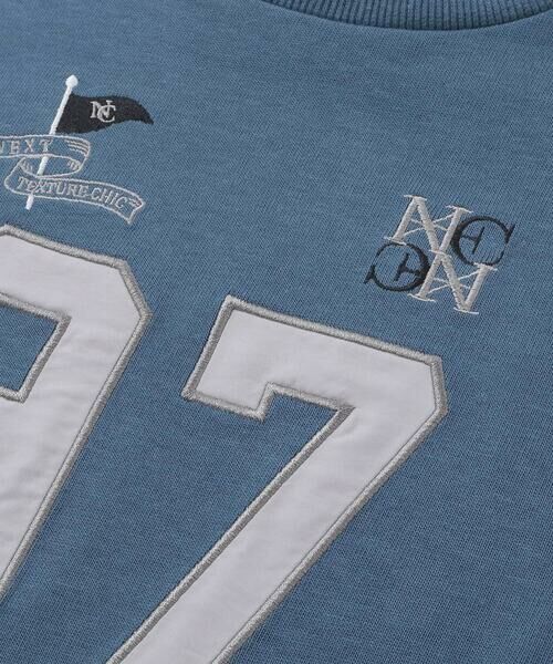 nexchic / ネクシック Tシャツ | 【お揃い】タフタx天竺切り替え長袖Tシャツ(110~150cm) | 詳細14