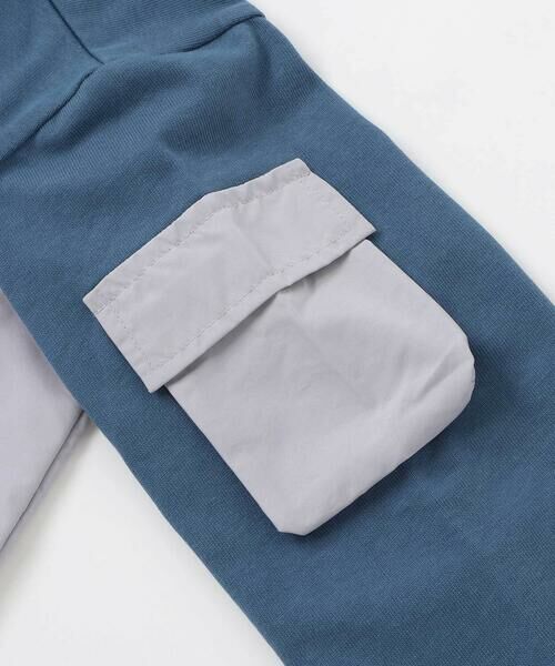 nexchic / ネクシック Tシャツ | 【お揃い】タフタx天竺切り替え長袖Tシャツ(110~150cm) | 詳細16