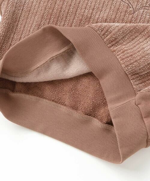 nexchic / ネクシック スウェット | ケーブル編みx裏毛切り替えトレーナーxスカパンセットアップ(110~150cm) | 詳細12