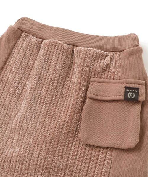 nexchic / ネクシック スウェット | ケーブル編みx裏毛切り替えトレーナーxスカパンセットアップ(110~150cm) | 詳細13
