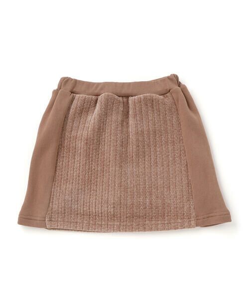 nexchic / ネクシック スウェット | ケーブル編みx裏毛切り替えトレーナーxスカパンセットアップ(110~150cm) | 詳細8