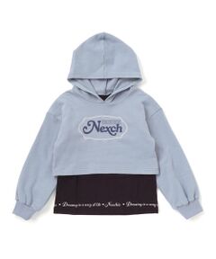 nexchic / ネクシック スウェット | 裏毛ラインストーンロゴトレーナーｘ天竺Tシャツセット(110~150cm)