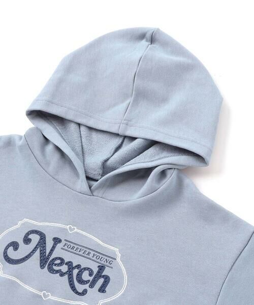 nexchic / ネクシック スウェット | 裏毛ラインストーンロゴトレーナーｘ天竺Tシャツセット(110~150cm) | 詳細10