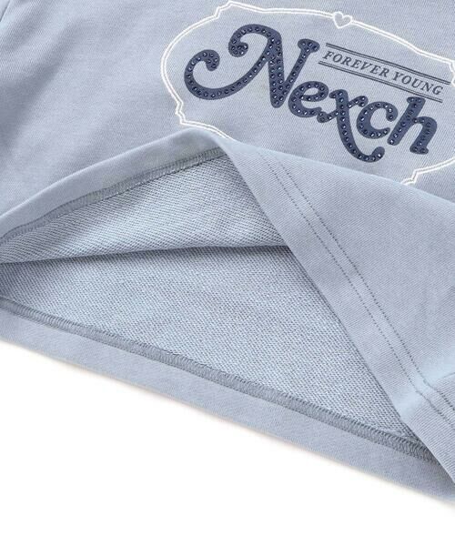 nexchic / ネクシック スウェット | 裏毛ラインストーンロゴトレーナーｘ天竺Tシャツセット(110~150cm) | 詳細14