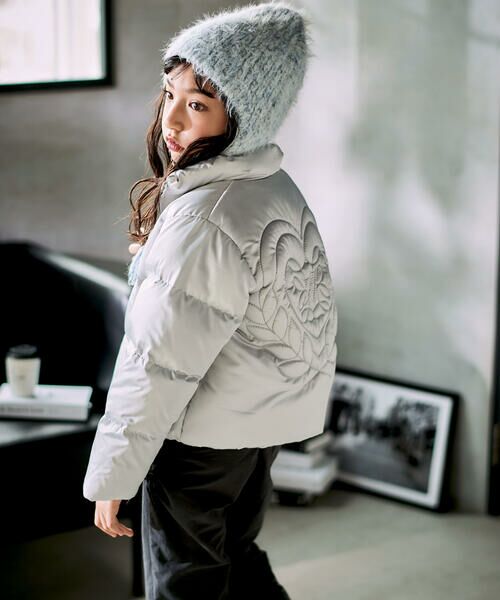 nexchic / ネクシック ダウンジャケット・ベスト | ハートロゴタフタダウン(110~150cm) | 詳細8