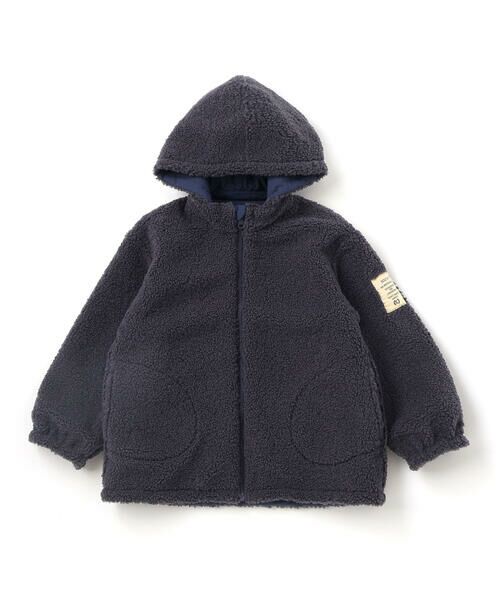 nexchic / ネクシック ダウンジャケット・ベスト | ワンポイントロゴ入りリバーシブルタフタジャケット(110~150cm) | 詳細6