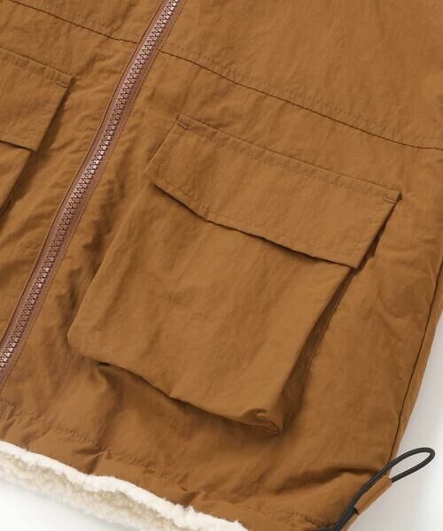 nexchic / ネクシック ダウンジャケット・ベスト | ワンポイントロゴ入りリバーシブルタフタジャケット(110~150cm) | 詳細18