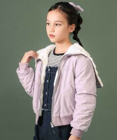 nexchic / ネクシック その他アウター | リバーシブルタフタｘファーファスナーフード付きジャケット(110~150cm)