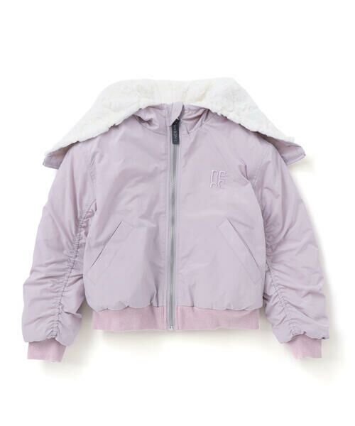 nexchic / ネクシック その他アウター | リバーシブルタフタxファーファスナーフード付きジャケット(110~150cm) | 詳細12