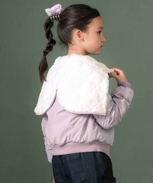 nexchic / ネクシック その他アウター | リバーシブルタフタxファーファスナーフード付きジャケット(110~150cm) | 詳細10