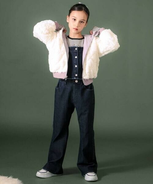 nexchic / ネクシック その他アウター | リバーシブルタフタxファーファスナーフード付きジャケット(110~150cm) | 詳細11