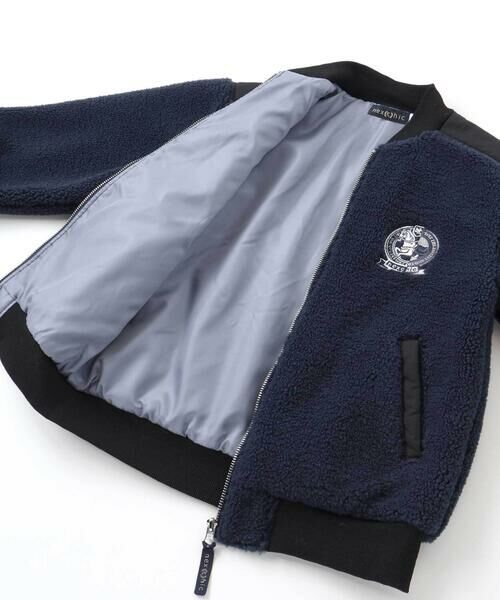 nexchic / ネクシック ブルゾン | ボアxタフタ切り替えMA-1(110~150cm) | 詳細8