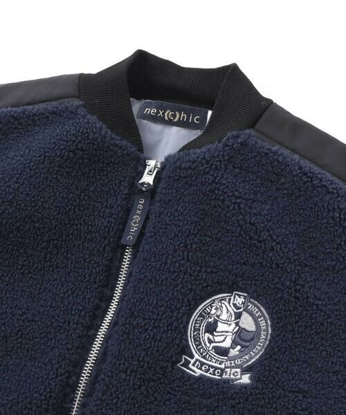 nexchic / ネクシック ブルゾン | ボアxタフタ切り替えMA-1(110~150cm) | 詳細2