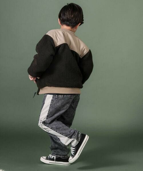 nexchic / ネクシック ブルゾン | ボアxタフタ切り替えMA-1(110~150cm) | 詳細12