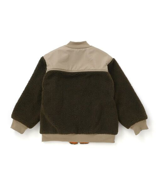 nexchic / ネクシック ブルゾン | ボアxタフタ切り替えMA-1(110~150cm) | 詳細15