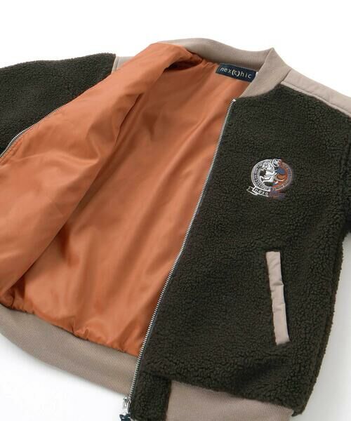 nexchic / ネクシック ブルゾン | ボアxタフタ切り替えMA-1(110~150cm) | 詳細16