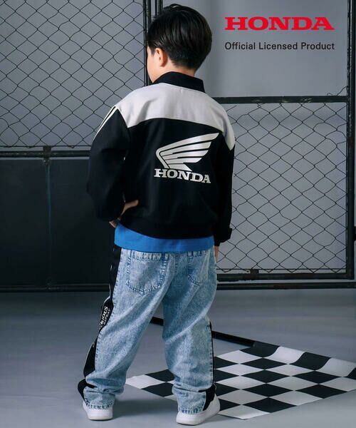 nexchic / ネクシック ブルゾン | 【Hondaｘnexchic】バイカラーポンチトラックジャケット(110~150cm) | 詳細2