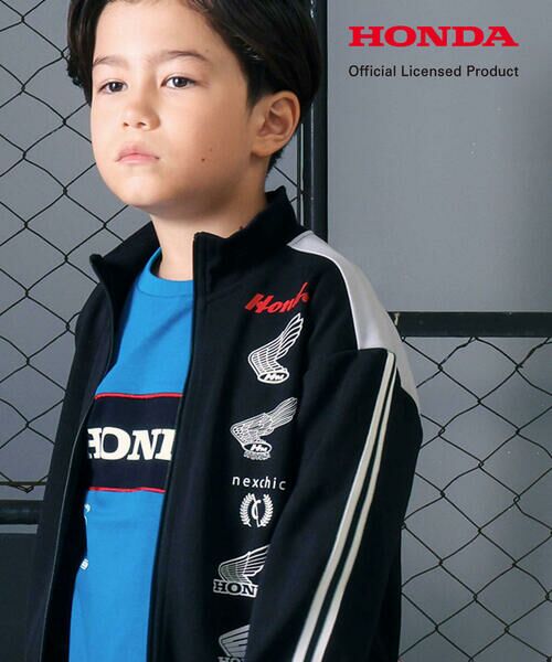 nexchic / ネクシック ブルゾン | 【Hondaｘnexchic】バイカラーポンチトラックジャケット(110~150cm) | 詳細3