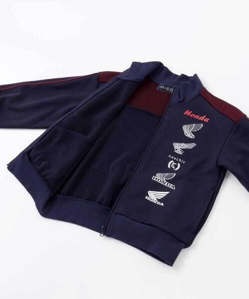 nexchic / ネクシック ブルゾン | 【Hondaｘnexchic】バイカラーポンチトラックジャケット(110~150cm) | 詳細16