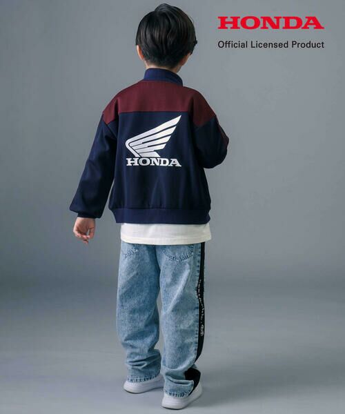 nexchic / ネクシック ブルゾン | 【Hondaｘnexchic】バイカラーポンチトラックジャケット(110~150cm) | 詳細7