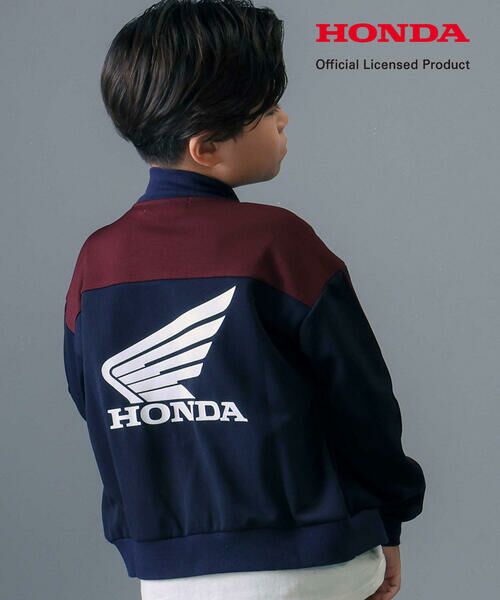 nexchic / ネクシック ブルゾン | 【Hondaｘnexchic】バイカラーポンチトラックジャケット(110~150cm) | 詳細8