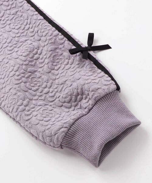 nexchic / ネクシック スウェット | 【お揃い】ハート刺しゅう袖リボンキルトトレーナー(110~150cm) | 詳細11