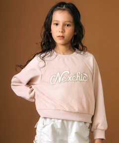 nexchic / ネクシック スウェット | サテンパッチレース裏毛トレーナー(110~150cm)