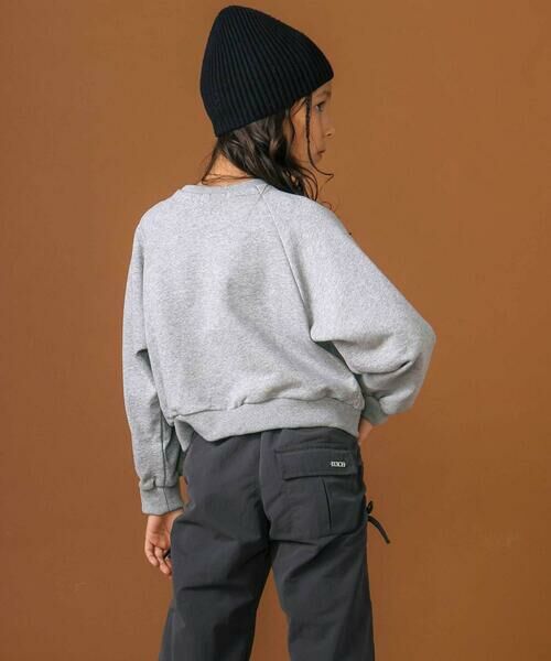 nexchic / ネクシック スウェット | サテンパッチレース裏毛トレーナー(110~150cm) | 詳細13