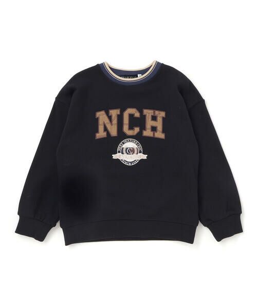 nexchic / ネクシック スウェット | 素材色々ロゴパッチ裏毛トレーナー(110~150cm) | 詳細3