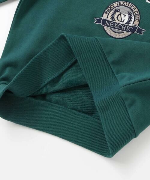 nexchic / ネクシック スウェット | 素材色々ロゴパッチ裏毛トレーナー(110~150cm) | 詳細12