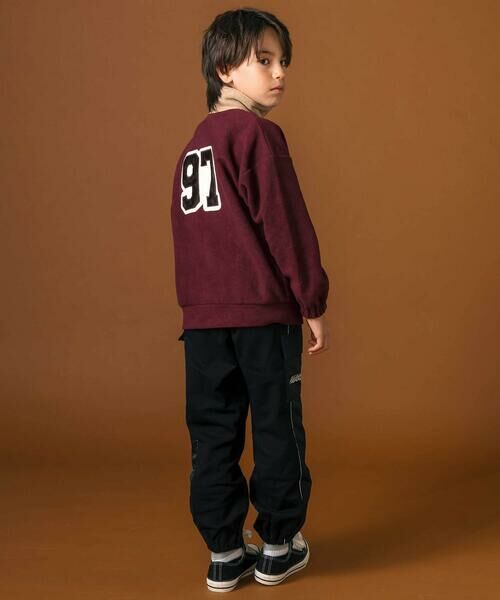 nexchic / ネクシック スウェット | ロゴ刺しゅう切り替えスキッパートレーナー(110~150cm) | 詳細2