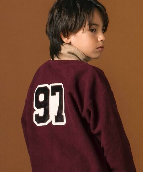 nexchic / ネクシック スウェット | ロゴ刺しゅう切り替えスキッパートレーナー(110~150cm) | 詳細3