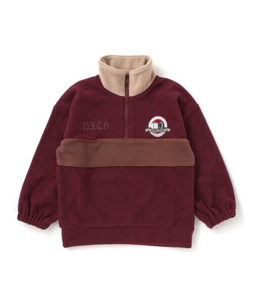 nexchic / ネクシック スウェット | ロゴ刺しゅう切り替えスキッパートレーナー(110~150cm) | 詳細5