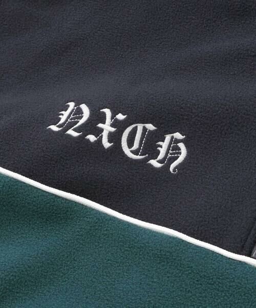 nexchic / ネクシック スウェット | ロゴ刺しゅう切り替えスキッパートレーナー(110~150cm) | 詳細11