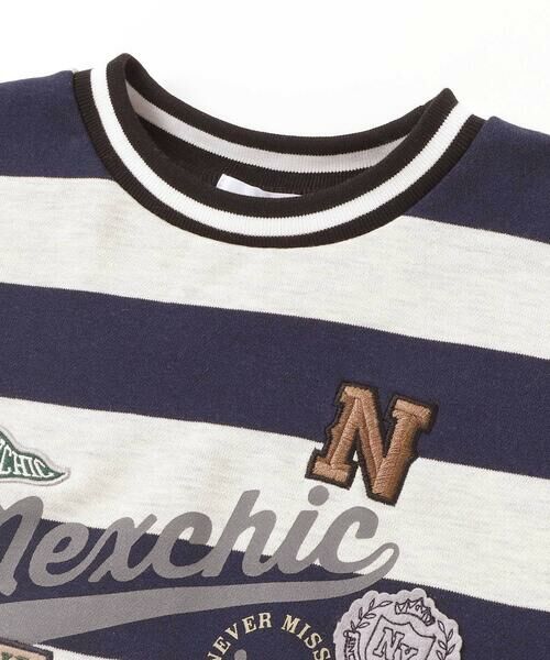 nexchic / ネクシック スウェット | フェルトパッチ刺しゅう入り裏毛トレーナー(110~150cm) | 詳細7