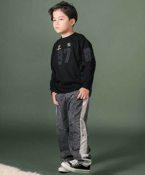 nexchic / ネクシック デニムパンツ | バルーンレッグ切り替えデニムパンツ(110~150cm) | 詳細3