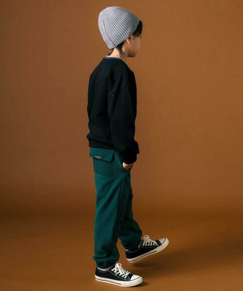 nexchic / ネクシック その他パンツ | フリースxタフタ異素材切り替えパンツ(110~150cm) | 詳細2