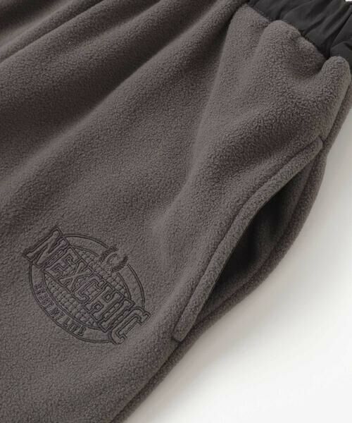 nexchic / ネクシック その他パンツ | フリースxタフタ異素材切り替えパンツ(110~150cm) | 詳細12