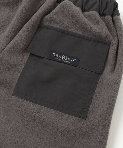 nexchic / ネクシック その他パンツ | フリースxタフタ異素材切り替えパンツ(110~150cm) | 詳細13