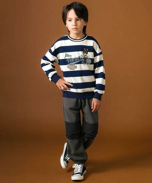 nexchic / ネクシック その他パンツ | フリースxタフタ異素材切り替えパンツ(110~150cm) | 詳細6