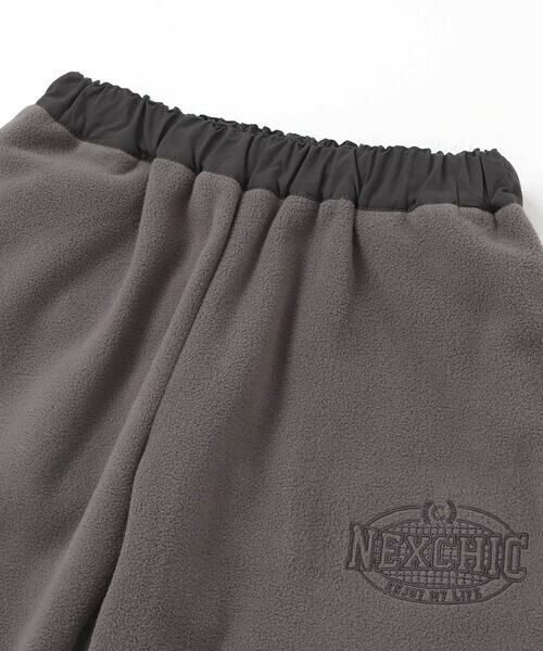nexchic / ネクシック その他パンツ | フリースxタフタ異素材切り替えパンツ(110~150cm) | 詳細10