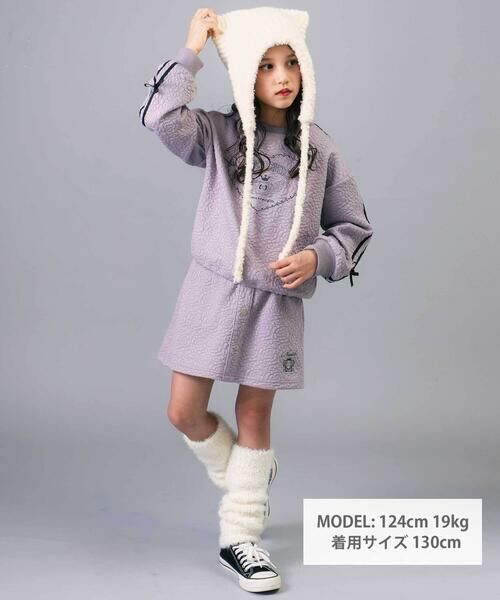 nexchic / ネクシック その他パンツ | 【お揃い】バラ柄切り替えカットキルトキュロット(110~150cm) | 詳細9