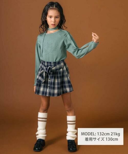 nexchic / ネクシック ニット・セーター | 肩開きハートロゴ入りジャガードニット(110~150cm) | 詳細3