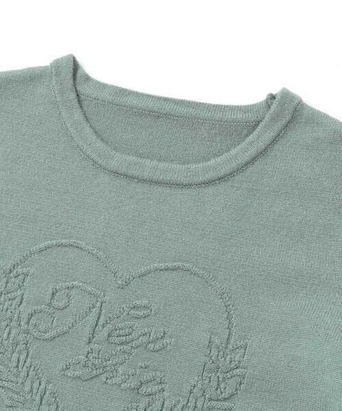 nexchic / ネクシック ニット・セーター | 肩開きハートロゴ入りジャガードニット(110~150cm) | 詳細10