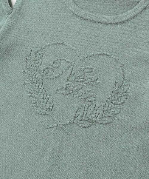 nexchic / ネクシック ニット・セーター | 肩開きハートロゴ入りジャガードニット(110~150cm) | 詳細11