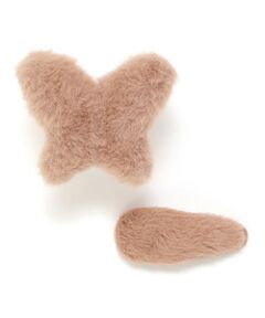 nexchic / ネクシック カチューシャ・カチューム・その他 | モコモコ蝶々クリップｘシンプルヘアピンセット