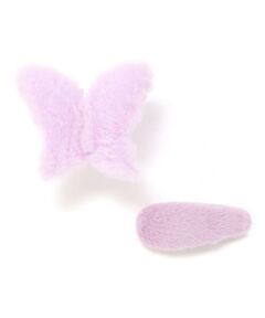 nexchic / ネクシック カチューシャ・カチューム・その他 | モコモコ蝶々クリップｘシンプルヘアピンセット