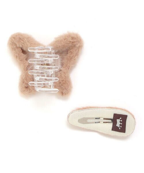 nexchic / ネクシック カチューシャ・カチューム・その他 | モコモコ蝶々クリップｘシンプルヘアピンセット | 詳細1